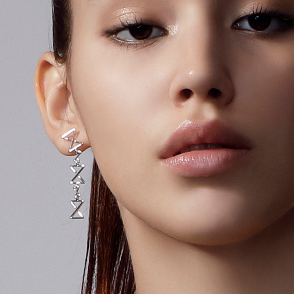 Drop Earrings In 18K Gold - ZNS Jewellery